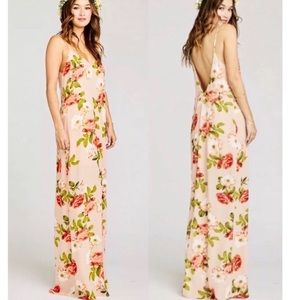 Show Me Your MuMu Jolie Floral Maxi Dress Summer Wedding Size Small